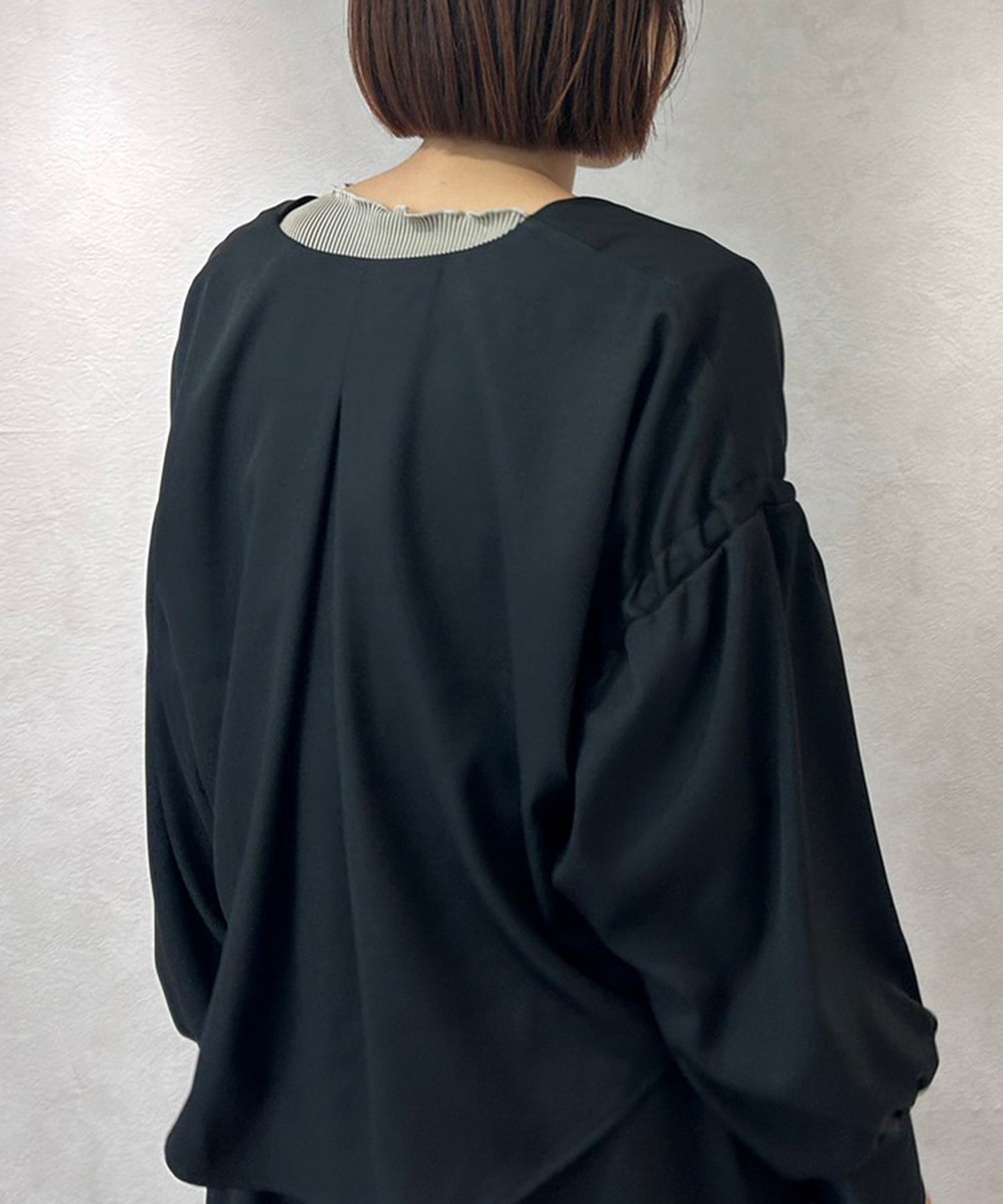 カシュクールバルーンブラウス