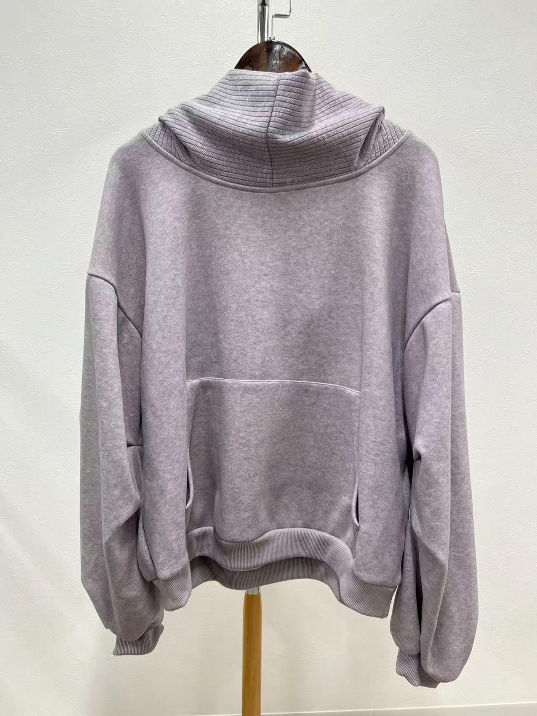 【神マフパー】 【ABITOKYO】異素材ドッキングフードオーバートレーナー　100