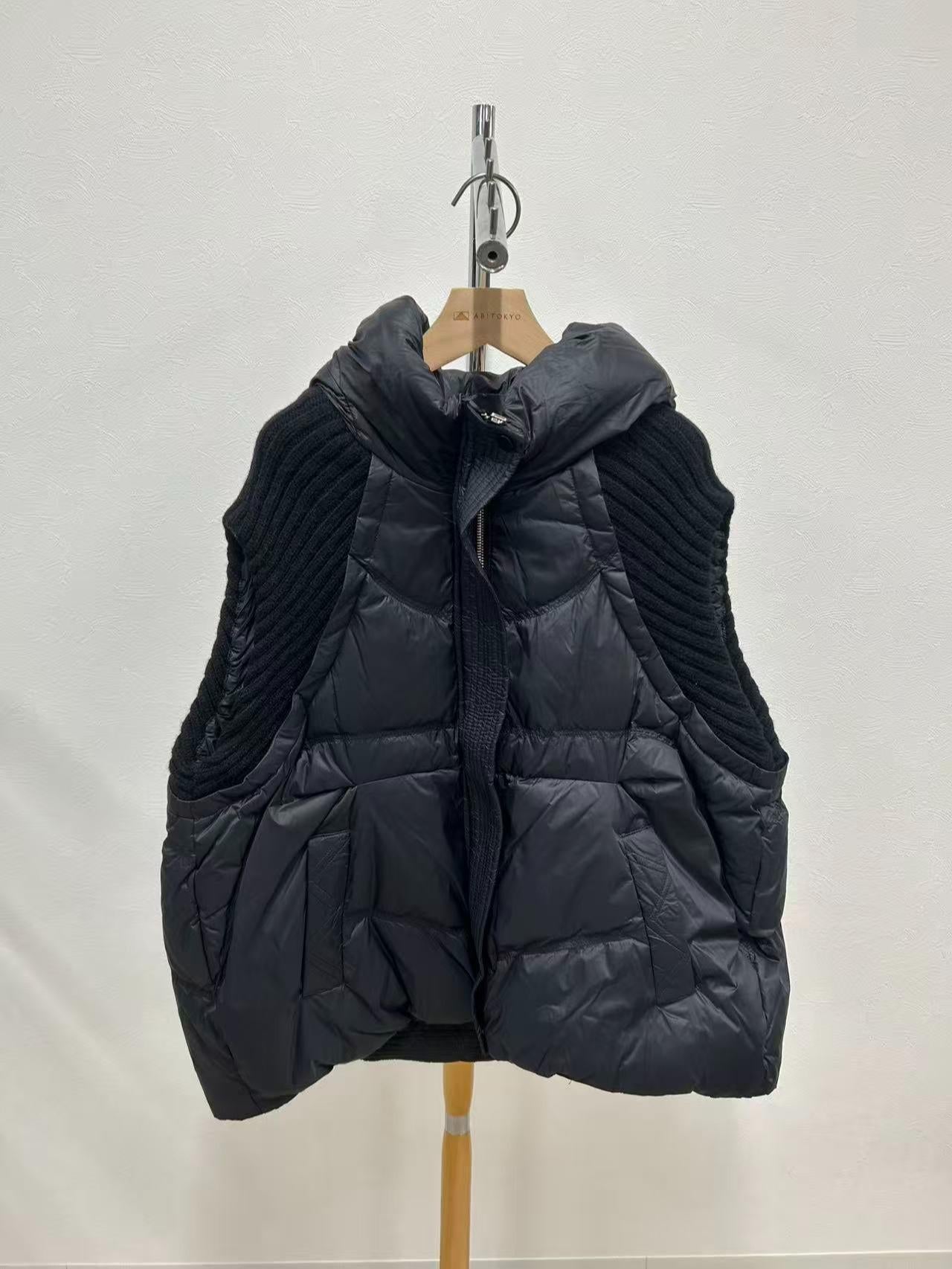 神リブダウン】ニット切替えダウンベスト – ABITOKYO （ アビ
