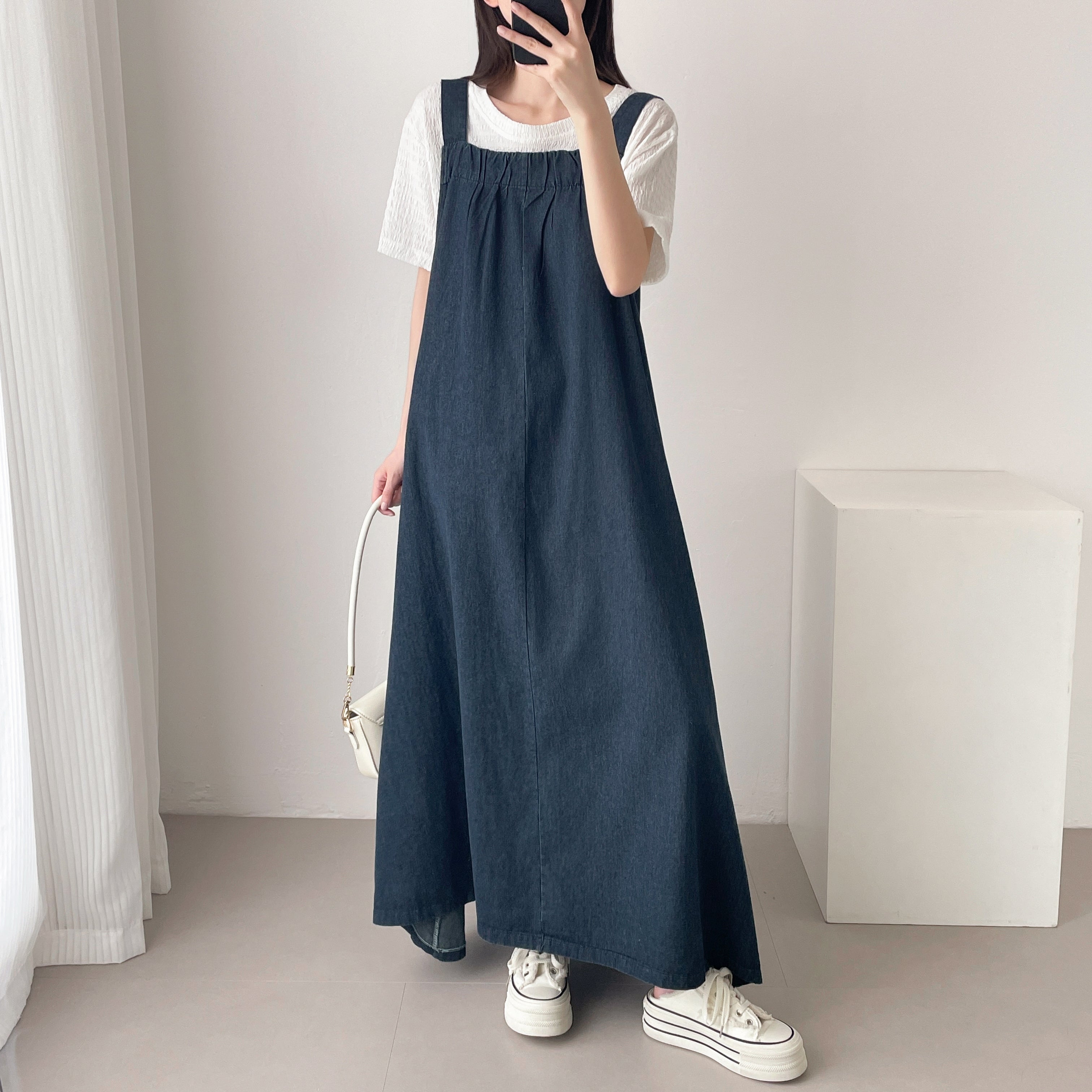 ☆オーバーサイズデニムサロペットワンピース – ABITOKYO