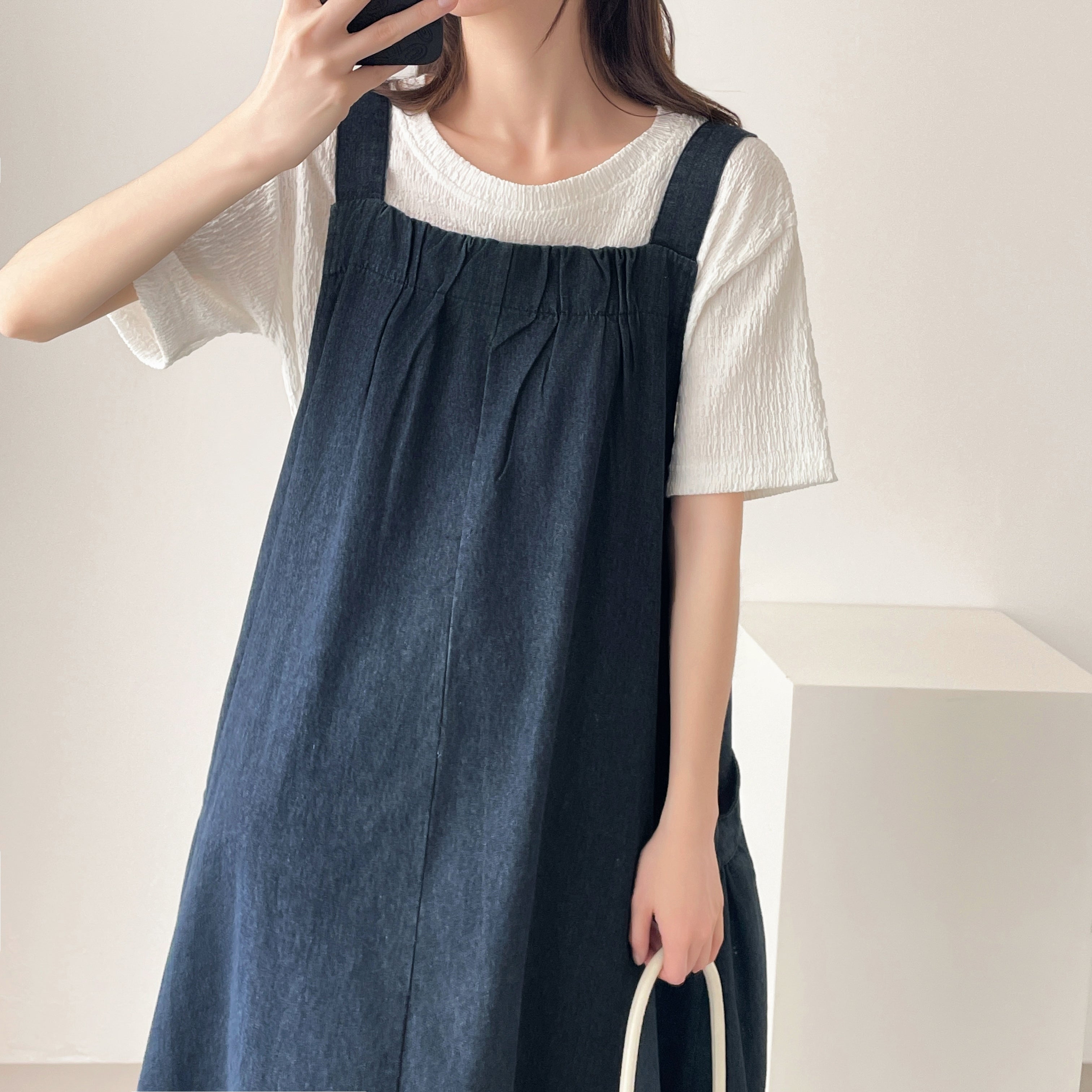 ☆オーバーサイズデニムサロペットワンピース – ABITOKYO