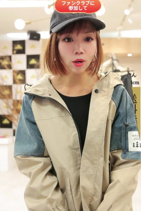 【神マンパー】デニム切替マウンテンパーカー　100