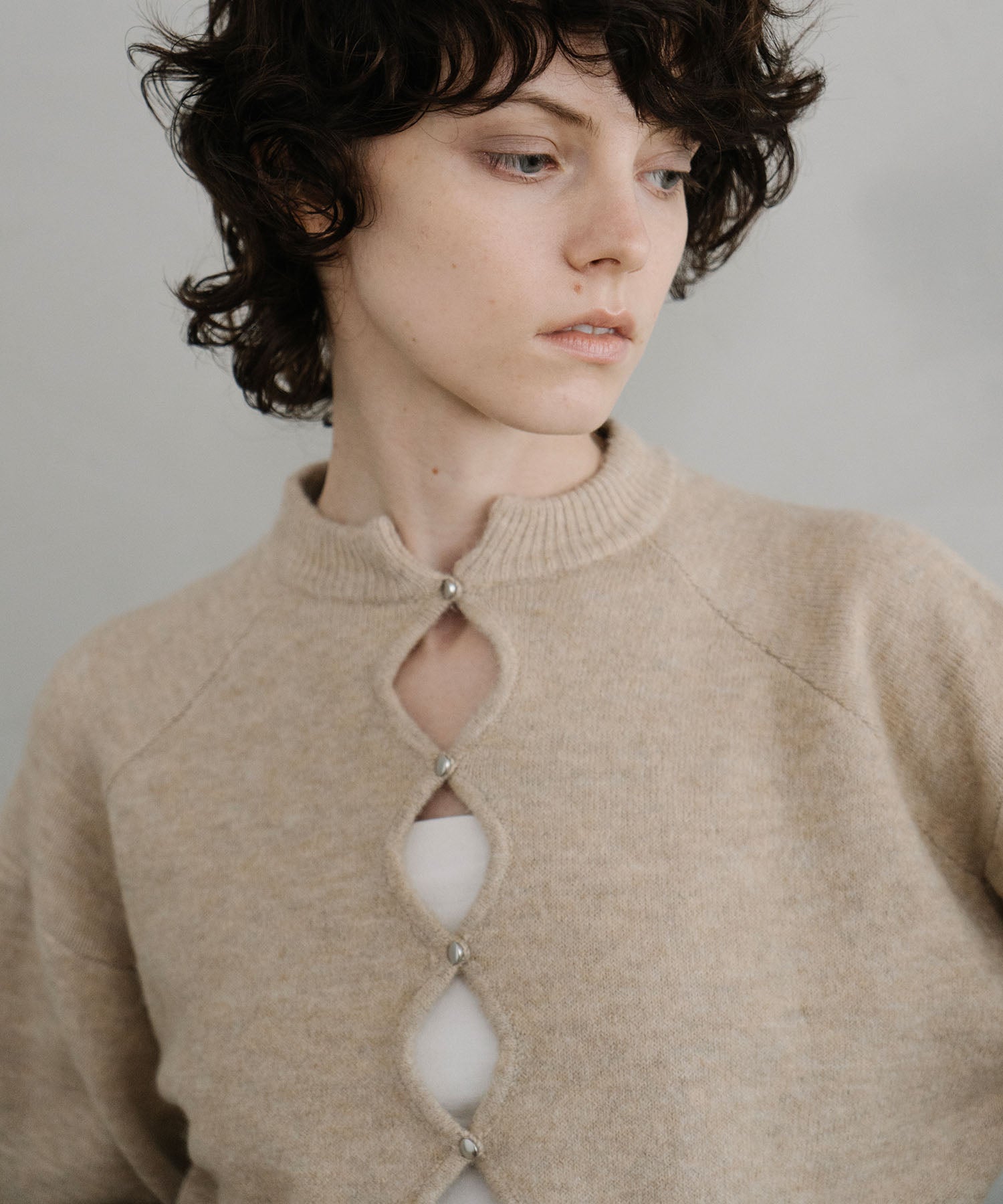 HERMES◆カーディガン/リブライン/メタルボタン/34/ポリエステル/ブラウン/レオパード Metal Button Cardigan(メタルボタンカーディガン) – ABITOKYO