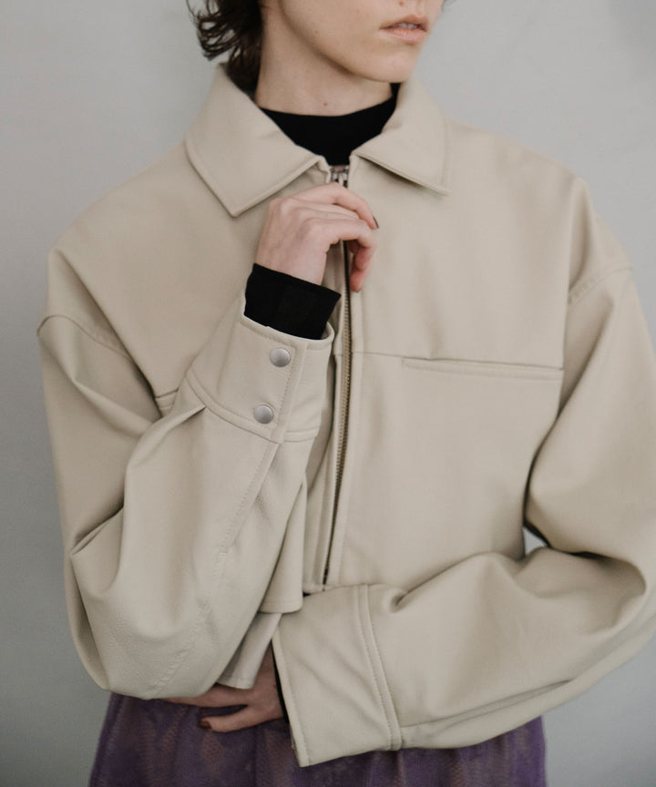 Eco Leather Short Jacket(エコレザー ショートジャケット)