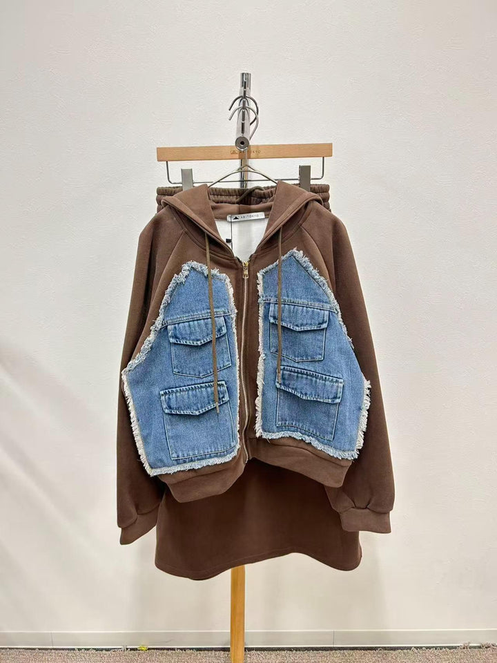 【神ポケセット】フリンジデニムドッキングセットアップ