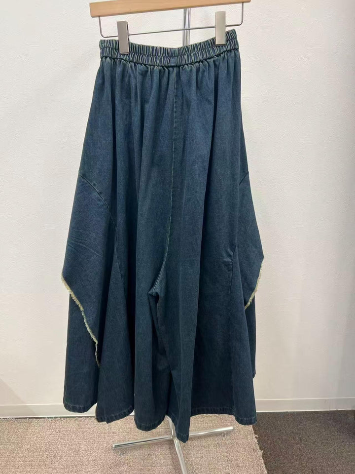 【超神デニパン】【ABITOKYO】切替フリンジデザインデニムパンツ　100