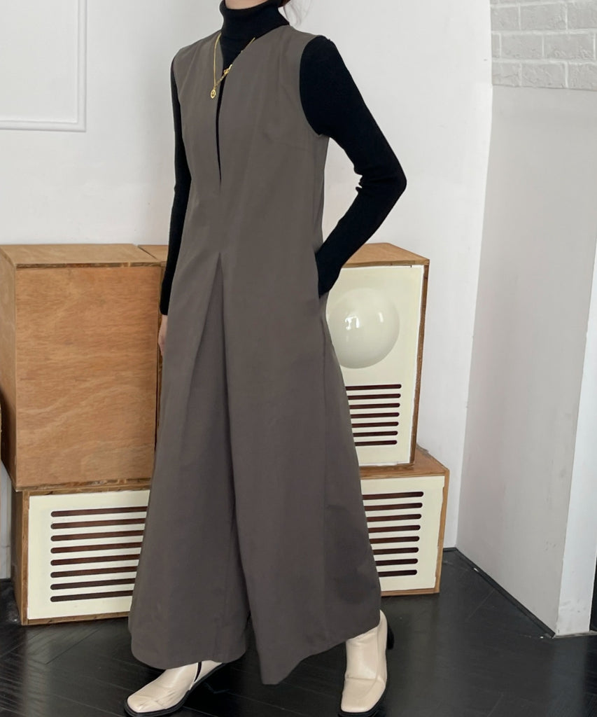 Ameri VINTAGE サロペット、カーキワンピース Ameri VINTAGE サロペット、カーキワンピース
