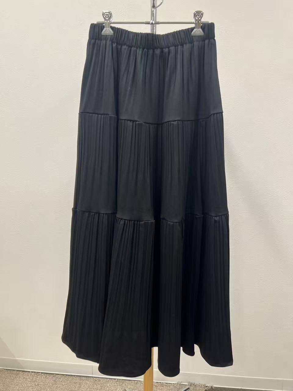 【ABITOKYO】ニットトップス×プリーツティアードスカートセットアップ　100