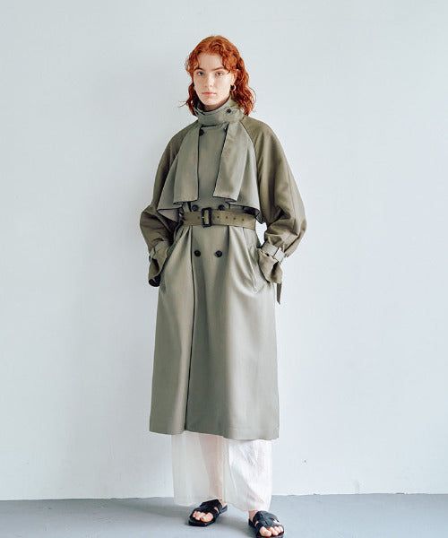 Flare Flap Trench Coat（フレアフラップトレンチコート） – ABITOKYO （ アビトーキョー ） 公式通販