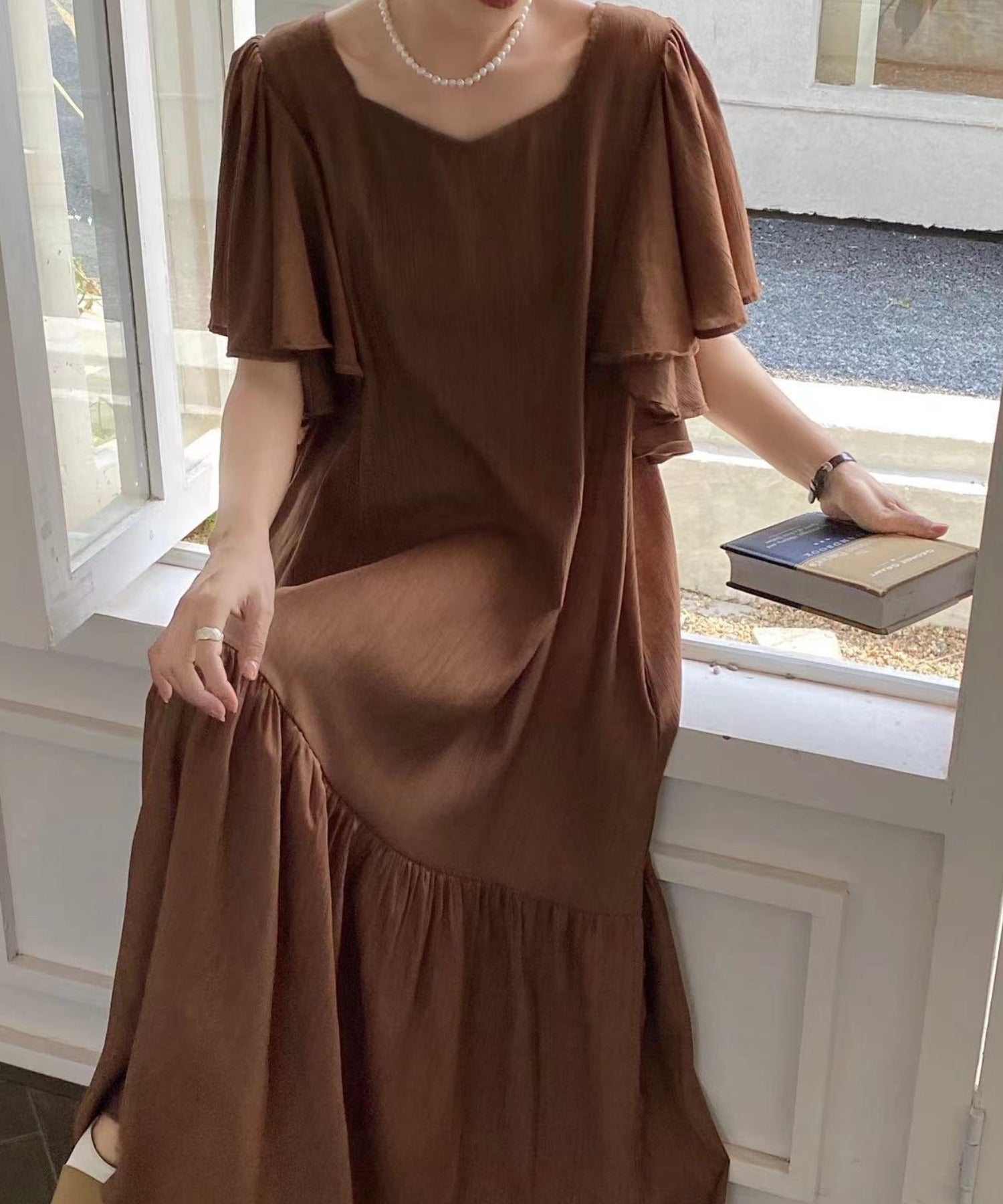 VALENTINO イエロー フレア袖 ワンピース VALENTINO イエロー フレア袖 ワンピース （レイヤードライク