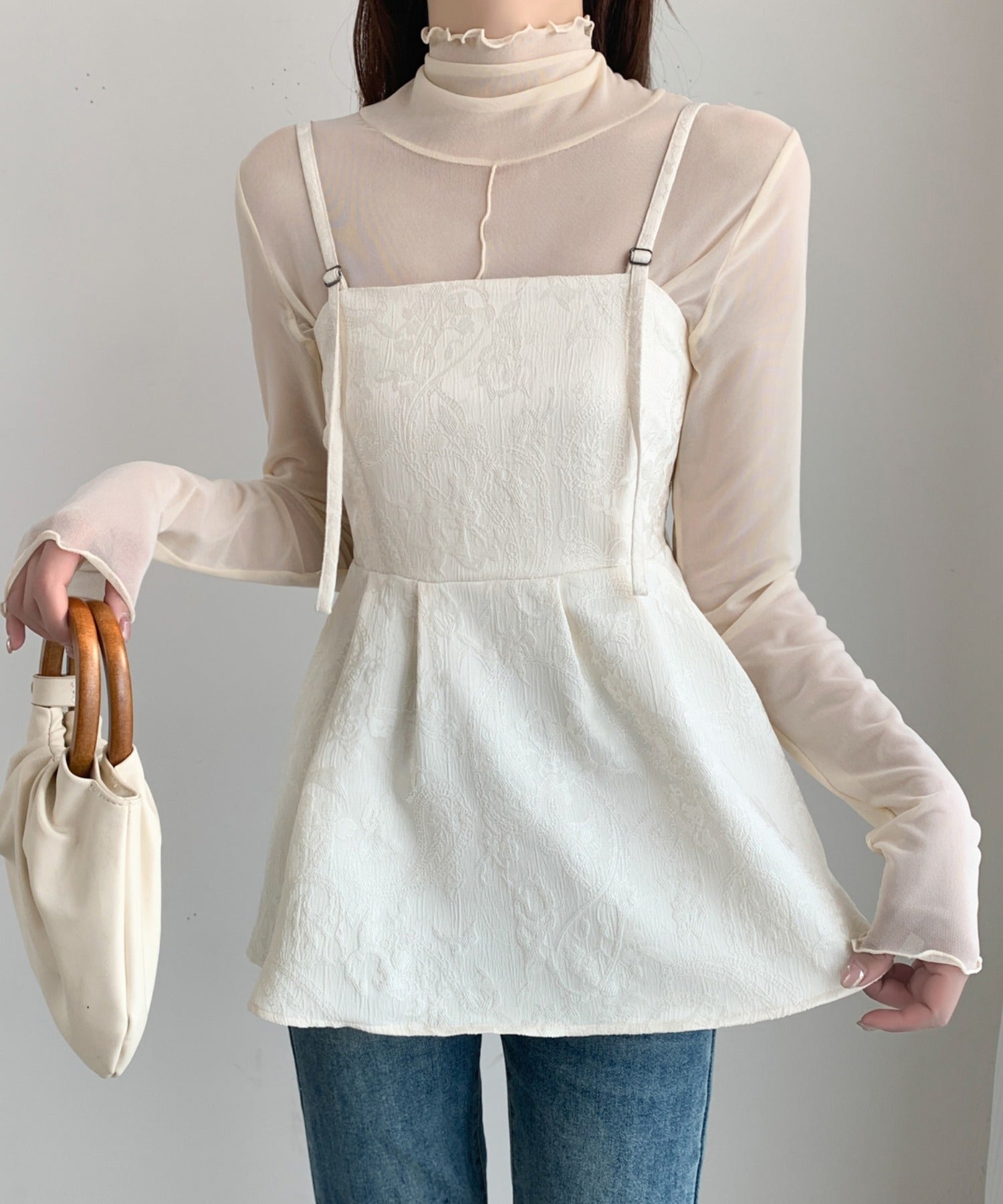 jacquard peplum bustier | Acka.｜ エーシーケーエー｜公式オンラ
