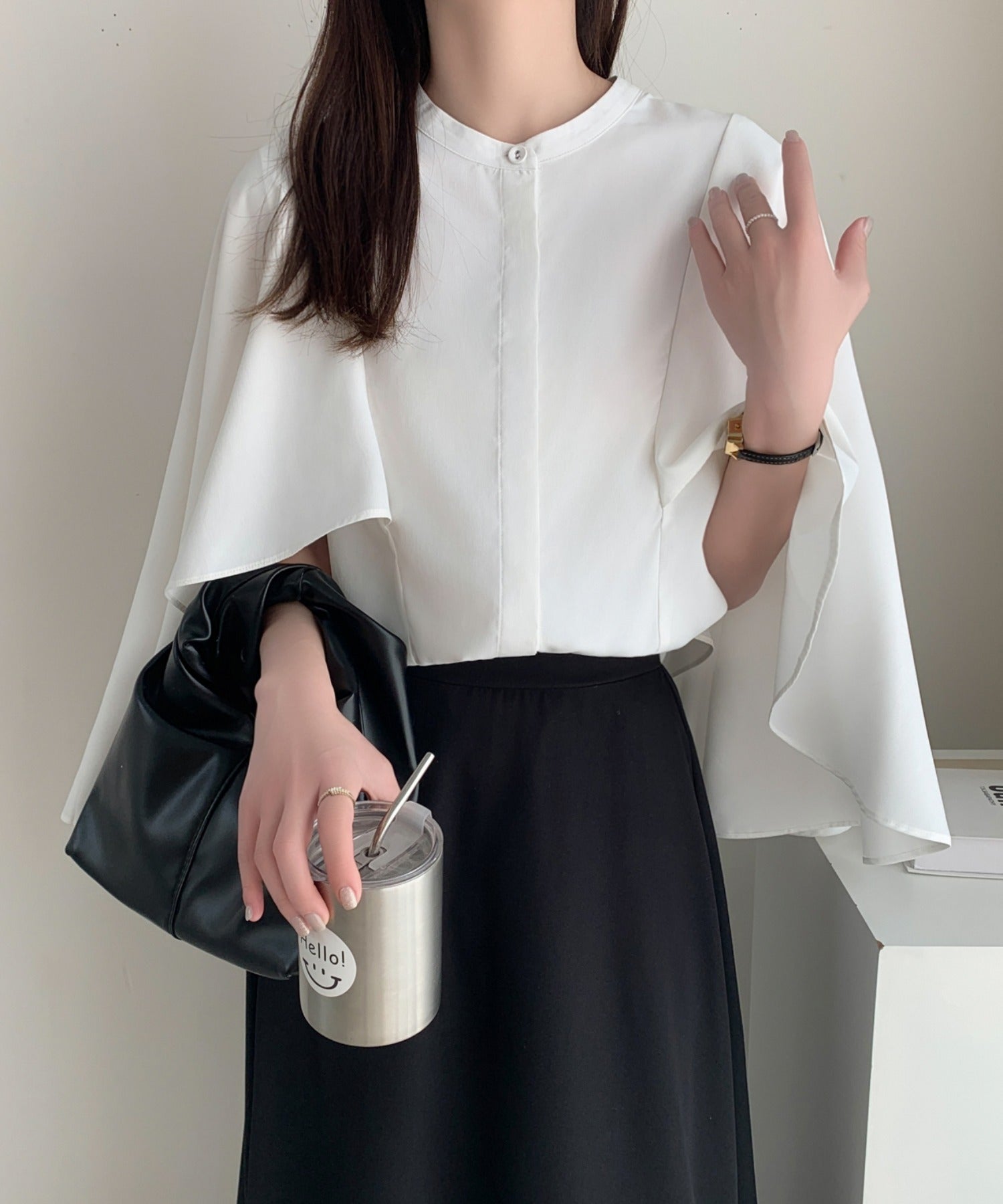 ポンチョ blouse トップ