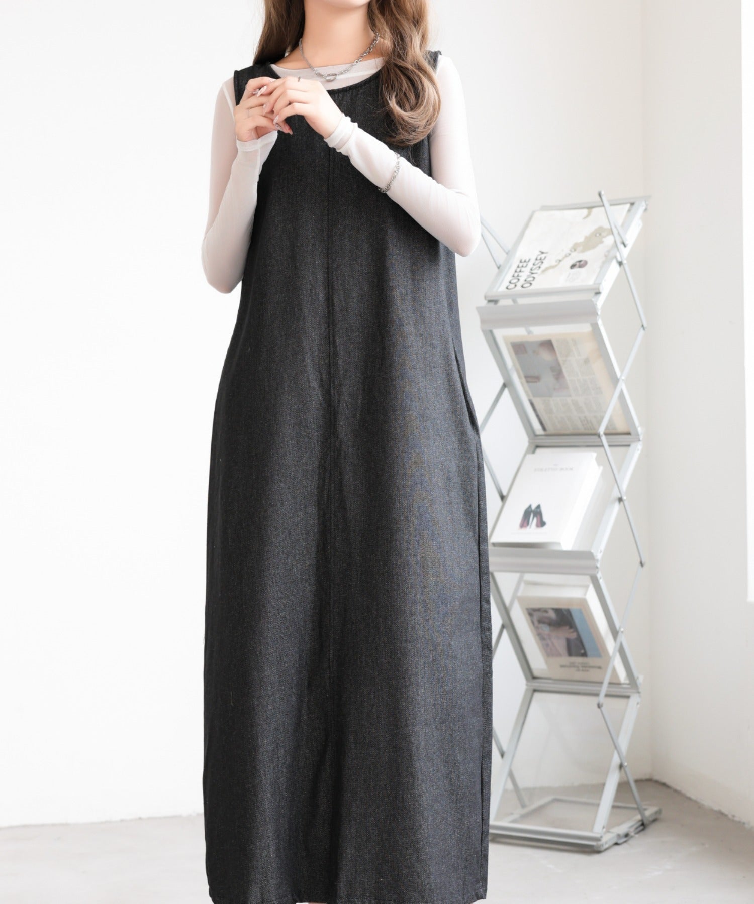 【再入荷】リュクス バックボウ ノースリーブ  ワンピース 楽天市場】ノースリーブワンピース 夏 ワンピース レディース