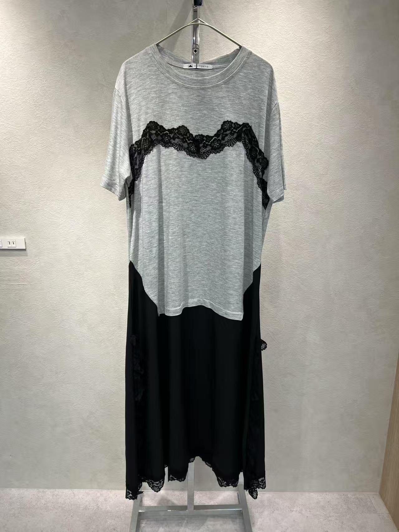 S)☆異素材ドッキングレースロングワンピース – ABITOKYO S)☆異素材ドッキングレースロングワンピース – ABITOKYO