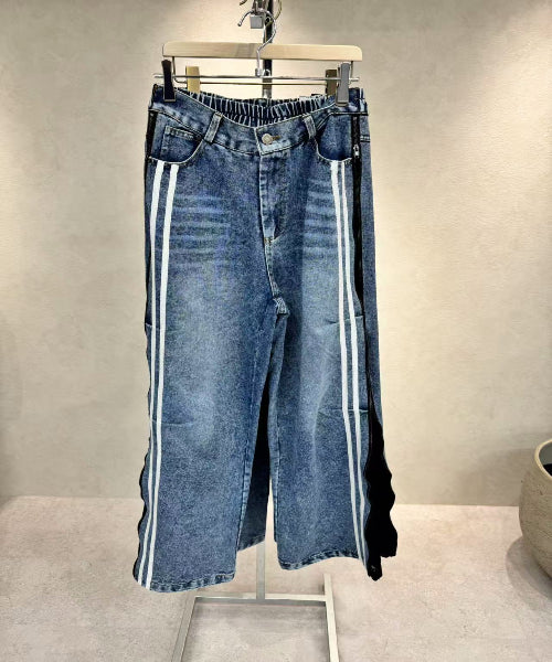 【神レースデニム】☆サイドジップアッフレアパンツプレース